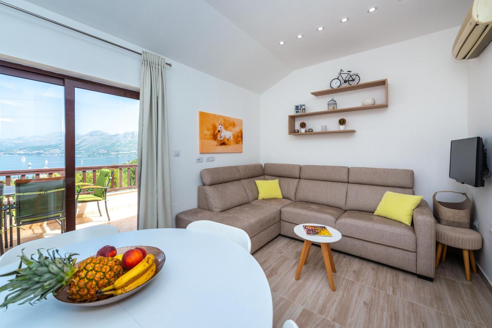Penthouse With Panoramic View Apartment Cavtat Bagian luar foto